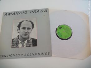Disques de vinyle: AMANCIO PRADA. CANCIONES Y SOLILOQUIOS. 1983. MOVIE PLAY. 1735654